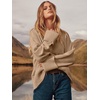 image:imageANRABESS Women Oversized Knit Sweaters 2026 Fall Fashion Outfits  Cozy Soft Fuzzy Knit Warm Chunky Long Sleeve Crew Neck PulloverWinter ClothingCasual Loose FitWork Travel AllDay WearLight Yellow
