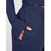 image:imageANRABESS Womens 2 Piece Lounge Sets 2026 Fall Trendy Outfits  Long Sleeve Side Ruching Top Wide Leg Drawstring Pants with Pockets Soft Comfy Airport Travel Matching Set Winter ClothesNavy Blue