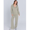 image:imageANRABESS Womens 2 Piece Outfits Matching Lounge Sweat Sets  Polo Sweatshirts amp Wide Leg Pants Airport Travel Outfit Soft Comfy 2026 Fall Winter Athletic ClothingPeytoe