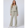 image:imageANRABESS Womens 2 Piece Outfits Matching Lounge Sweat Sets  Polo Sweatshirts amp Wide Leg Pants Airport Travel Outfit Soft Comfy 2026 Fall Winter Athletic ClothingPeytoe