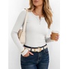 image:imageANRABESS Womens Long Sleeve Shirts Fall Henley Tops  Ribbed Knit Slim Fit Tee Soft Layer Work TShirts Business Casual 2026 Fall Outfits Travel Vacation Everyday Wear ClothesWhite