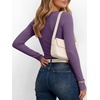 image:imageANRABESS Womens Long Sleeve Shirts Fall Henley Tops  Ribbed Knit Slim Fit Tee Soft Layer Work TShirts Business Casual 2026 Fall Outfits Travel Vacation Everyday Wear ClothesPurple