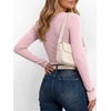 image:imageANRABESS Womens Long Sleeve Shirts Fall Henley Tops  Ribbed Knit Slim Fit Tee Soft Layer Work TShirts Business Casual 2026 Fall Outfits Travel Vacation Everyday Wear ClothesPink