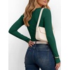 image:imageANRABESS Womens Long Sleeve Shirts Fall Henley Tops  Ribbed Knit Slim Fit Tee Soft Layer Work TShirts Business Casual 2026 Fall Outfits Travel Vacation Everyday Wear ClothesForest Green