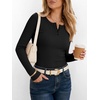 image:imageANRABESS Womens Long Sleeve Shirts Fall Henley Tops  Ribbed Knit Slim Fit Tee Soft Layer Work TShirts Business Casual 2026 Fall Outfits Travel Vacation Everyday Wear ClothesBlack