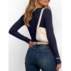 image:imageANRABESS Womens Long Sleeve Shirts Fall Henley Tops  Ribbed Knit Slim Fit Tee Soft Layer Work TShirts Business Casual 2026 Fall Outfits Travel Vacation Everyday Wear ClothesNavy Blue