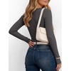 image:imageANRABESS Womens Long Sleeve Shirts Fall Henley Tops  Ribbed Knit Slim Fit Tee Soft Layer Work TShirts Business Casual 2026 Fall Outfits Travel Vacation Everyday Wear ClothesCharcoal
