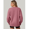 image:imageANRABESS Womens Oversized Sweatshirt Crewneck Fleece Pullover  Long Sleeve Soft Tops with Thumb Hole Cuffs Loose Fit Y2K Outfits for School Casual Daily Wear Spring Fall ClothesHot Pink