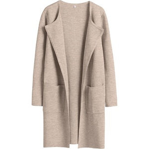 image:imageANRABESS Cardigan Sweater for Women 2026 Fall Outfits  Long Sleeve Open Front Mid LengthDressy Jacket CoatSoft Knit CoatiganBusiness Casual Work ClothesTravel Winter OutwearApricort