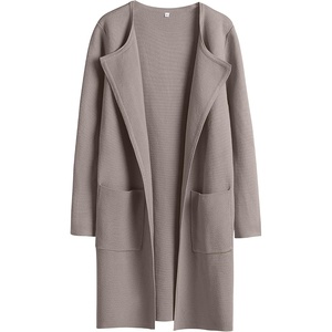 image:imageANRABESS Cardigan Sweater for Women 2026 Fall Outfits  Long Sleeve Open Front Mid LengthDressy Jacket CoatSoft Knit CoatiganBusiness Casual Work ClothesTravel Winter OutwearTaupe