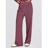 image:imageANRABESS 2 Piece Lounge Sets for Women Fall Travel Outfit  Waffle Knit Long Sleeve Button Up Henley Top amp Wide Leg Pants Comfy Casual Matching Sets Vacation Airport Sweatsuit ClothesMauve