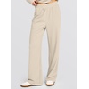 image:imageANRABESS 2 Piece Lounge Sets for Women Fall Travel Outfit  Waffle Knit Long Sleeve Button Up Henley Top amp Wide Leg Pants Comfy Casual Matching Sets Vacation Airport Sweatsuit ClothesBeige