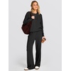 image:imageANRABESS 2 Piece Lounge Sets for Women Fall Travel Outfit  Waffle Knit Long Sleeve Button Up Henley Top amp Wide Leg Pants Comfy Casual Matching Sets Vacation Airport Sweatsuit ClothesBlack