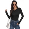 image:imageANRABESS Fall Long Sleeve Shirts for Women Wool Blend Tops  Comfy Stretch Slim Basic Tee Casual Work Going Out Daily Wear Soft Crewneck Lightweight Sweater Winter Layering ClothesBlack
