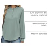 image:imageANRABESS Sweatshirt for Women Oversized Henley Tunic Tops  Long Sleeve Button Slit HemSoft Loose Fit Pullover School Work Office Outfits Lounge Casual Fall Winter ClothingSage Green