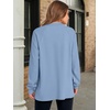image:imageANRABESS Sweatshirt for Women Oversized Henley Tunic Tops  Long Sleeve Button Slit HemSoft Loose Fit Pullover School Work Office Outfits Lounge Casual Fall Winter ClothingBlue