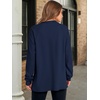 image:imageANRABESS Sweatshirt for Women Oversized Henley Tunic Tops  Long Sleeve Button Slit HemSoft Loose Fit Pullover School Work Office Outfits Lounge Casual Fall Winter ClothingNavy Blue