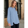 image:imageANRABESS Sweatshirt for Women Oversized Henley Tunic Tops  Long Sleeve Button Slit HemSoft Loose Fit Pullover School Work Office Outfits Lounge Casual Fall Winter ClothingBlue