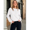 image:imageANRABESS Sweatshirt for Women Oversized Henley Tunic Tops  Long Sleeve Button Slit HemSoft Loose Fit Pullover School Work Office Outfits Lounge Casual Fall Winter ClothingWhite