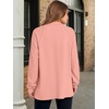 image:imageANRABESS Sweatshirt for Women Oversized Henley Tunic Tops  Long Sleeve Button Slit HemSoft Loose Fit Pullover School Work Office Outfits Lounge Casual Fall Winter ClothingCoral Pink