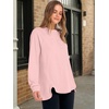 image:imageANRABESS Sweatshirt for Women Oversized Henley Tunic Tops  Long Sleeve Button Slit HemSoft Loose Fit Pullover School Work Office Outfits Lounge Casual Fall Winter ClothingPink