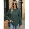 image:imageANRABESS Sweatshirt for Women Oversized Henley Tunic Tops  Long Sleeve Button Slit HemSoft Loose Fit Pullover School Work Office Outfits Lounge Casual Fall Winter ClothingDark Green
