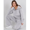 image:imageANRABESS Women 2 Piece Set Sweatsuits Lounge Fall Outfits  Quarter Zip Pullover Wide Leg Pants amp Pockets Matching SetCasual Travel Fashion Airport Vacation ClothingSweat Track SuitsLight Grey