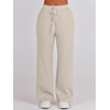 image:imageANRABESS Women 2 Piece Set Sweatsuits Lounge Fall Outfits  Quarter Zip Pullover Wide Leg Pants amp Pockets Matching SetCasual Travel Fashion Airport Vacation ClothingSweat Track SuitsLight Khaki