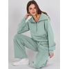 image:imageANRABESS Women 2 Piece Set Sweatsuits Lounge Fall Outfits  Quarter Zip Pullover Wide Leg Pants amp Pockets Matching SetCasual Travel Fashion Airport Vacation ClothingSweat Track SuitsPea Green