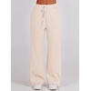 image:imageANRABESS Women 2 Piece Set Sweatsuits Lounge Fall Outfits  Quarter Zip Pullover Wide Leg Pants amp Pockets Matching SetCasual Travel Fashion Airport Vacation ClothingSweat Track SuitsApricot