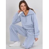 image:imageANRABESS Women 2 Piece Set Sweatsuits Lounge Fall Outfits  Quarter Zip Pullover Wide Leg Pants amp Pockets Matching SetCasual Travel Fashion Airport Vacation ClothingSweat Track SuitsSky Blue