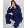 image:imageANRABESS Women 2 Piece Set Sweatsuits Lounge Fall Outfits  Quarter Zip Pullover Wide Leg Pants amp Pockets Matching SetCasual Travel Fashion Airport Vacation ClothingSweat Track SuitsNavy Blue