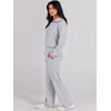 image:imageANRABESS Women 2 Piece Set Sweatsuits Lounge Fall Outfits  Quarter Zip Pullover Wide Leg Pants amp Pockets Matching SetCasual Travel Fashion Airport Vacation ClothingSweat Track SuitsLight Grey