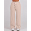 image:imageANRABESS Women 2 Piece Set Sweatsuits Lounge Fall Outfits  Quarter Zip Pullover Wide Leg Pants amp Pockets Matching SetCasual Travel Fashion Airport Vacation ClothingSweat Track SuitsKhaki
