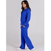 image:imageANRABESS Women 2 Piece Set Sweatsuits Lounge Fall Outfits  Quarter Zip Pullover Wide Leg Pants amp Pockets Matching SetCasual Travel Fashion Airport Vacation ClothingSweat Track SuitsRoyal Blue