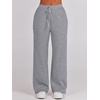 image:imageANRABESS Women 2 Piece Set Sweatsuits Lounge Fall Outfits  Quarter Zip Pullover Wide Leg Pants amp Pockets Matching SetCasual Travel Fashion Airport Vacation ClothingSweat Track SuitsGrey