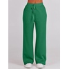 image:imageANRABESS Women 2 Piece Set Sweatsuits Lounge Fall Outfits  Quarter Zip Pullover Wide Leg Pants amp Pockets Matching SetCasual Travel Fashion Airport Vacation ClothingSweat Track SuitsGreen