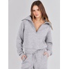 image:imageANRABESS Women 2 Piece Set Sweatsuits Lounge Fall Outfits  Quarter Zip Pullover Wide Leg Pants amp Pockets Matching SetCasual Travel Fashion Airport Vacation ClothingSweat Track SuitsLight Grey