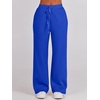 image:imageANRABESS Women 2 Piece Set Sweatsuits Lounge Fall Outfits  Quarter Zip Pullover Wide Leg Pants amp Pockets Matching SetCasual Travel Fashion Airport Vacation ClothingSweat Track SuitsRoyal Blue