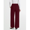 image:imageANRABESS Women Buckle Work Dress Pants with Pockets  Wide Leg Mid Waist Trousers Office Dressy Formal Business Casual Long Fall Slacks Solid amp StripedWine Red
