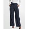 image:imageANRABESS Women Buckle Work Dress Pants with Pockets  Wide Leg Mid Waist Trousers Office Dressy Formal Business Casual Long Fall Slacks Solid amp StripedStripe Navy Blue