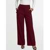image:imageANRABESS Women Buckle Work Dress Pants with Pockets  Wide Leg Mid Waist Trousers Office Dressy Formal Business Casual Long Fall Slacks Solid amp StripedWine Red