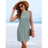 image:imageANRABESS Women Swimsuit Cover Up Summer Bathing Suits  Eyelet Knit Sundress Sleeveless Beach Tank Short Dresses Swim Suits Coverups Travel Vacation ClothesPool Swimwear OutfitsSage Green