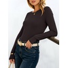image:imageANRABESS Womens Boat Neck Long Sleeve Thermal Shirts  Comfy Soft Warm Fleece Tops Slim Fit Basic TShirt Going Out Work AllDay Wear Fall Fashion Winter Casual Layering OutfitsChocolate Brown