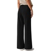 image:imageANRABESS Womens Business Casual Straight Leg Dress Pants  High Waisted Wide Leg Palazzo TrousersPull On for Work Office SlacksWrinkle Free Thermal with PocketsFall Winter ClothingBlack