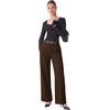 image:imageANRABESS Womens Business Casual Straight Leg Dress Pants  High Waisted Wide Leg Palazzo TrousersPull On for Work Office SlacksWrinkle Free Thermal with PocketsFall Winter ClothingBrown