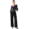 image:imageANRABESS Womens Business Casual Straight Leg Dress Pants  High Waisted Wide Leg Palazzo TrousersPull On for Work Office SlacksWrinkle Free Thermal with PocketsFall Winter ClothingBlack