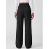image:imageANRABESS Womens Corduroy High Waist Wide Leg Lounge Pants  Fall Casual Loose Comfy Elastic Waist Trousers Ribbed Texture with Side Pockets Winter Cozy Chunky Lounge OutfitsBlack