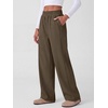 image:imageANRABESS Womens Corduroy High Waist Wide Leg Lounge Pants  Fall Casual Loose Comfy Elastic Waist Trousers Ribbed Texture with Side Pockets Winter Cozy Chunky Lounge OutfitsLight Brown