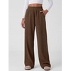 image:imageANRABESS Womens Corduroy High Waist Wide Leg Lounge Pants  Fall Casual Loose Comfy Elastic Waist Trousers Ribbed Texture with Side Pockets Winter Cozy Chunky Lounge OutfitsCoffee